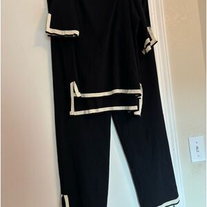Black Woven Loungewear